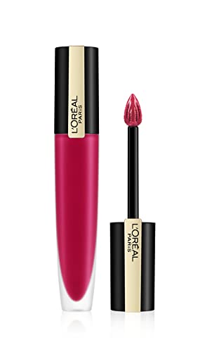 L'Oreal Paris Rouge Signature Matte Liquid Lipstick, Ultra-Matte Lip Stain, Up To 24 Hours of Colour, 113 I Don't, 41 ml (Pack of 1)