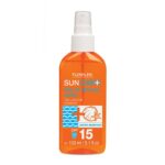 FLOSLEK Dry Oil Tanning Spray SPF 15 | 150 ml | Medium Protection & Care of the Skin Exposed to Direct Solar Exposure | Intended for People of Al