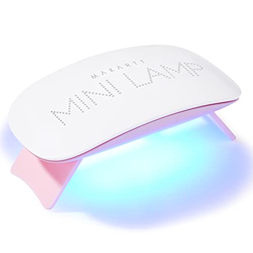 Makartt LED Mini Nail Lamp, Nail Dryer 6W UV Lamps for Gel Nails Nail Light UV Nail Lamp with 60s Timer USB for Gel Nail Polish Travel Gel Nail L