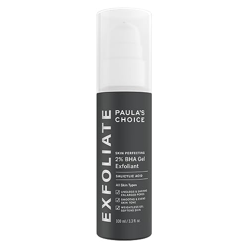 Paula's Choice SKIN PERFECTING 2% BHA Gel Exfoliant - Targets Blackheads & Enlarged Pores - Exfoliating Peel with Salicylic Acid - All Skin Types