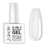 SmddxBuilder Gel, 5 in 1 Nail Builder Gel, Base Gel Strengthener Gel Without Builder Gel Nail Forms For Nail Art Decoration, Professional Manicur