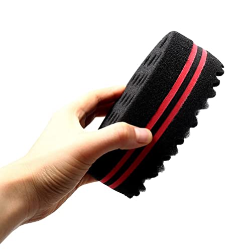 kuou 2 Pcs Hair Sponge, Curl Sponge Afro Sponge Hair Sponge for Twists and Dreads Hair Twist Sponge Curling Sponge for Afro Hair
