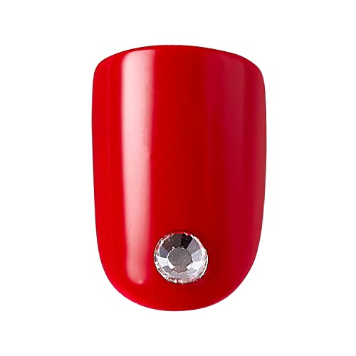 KISS imPRESS Press-On Manicure, Kill Heels, Short Length Square, with PureFit Technology, Includes Prep Pad, Mini File, Cuticle Stick, and 30 Fak