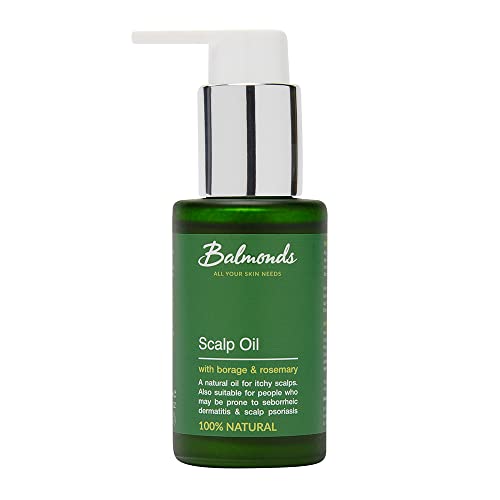 Balmonds Scalp & Beard Oil 50 millilitres - Natural Treatment for Scalp Eczema Psoriasis and Seborrheic Dermatitis - Relief From Dry, Itchy Scalp