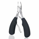 URAQT Toenail Clippers, Precision Nail Clippers Toenail Cutter for Thick or Ingrown Toenails, Heavy Duty Stainless Steel Cuticle Scissors Nail Ni