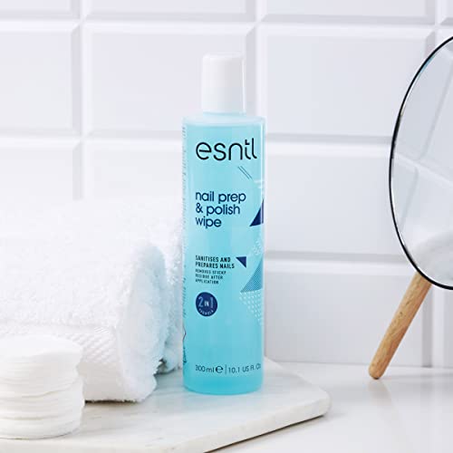 ESNTL Nail Prep & Polish Wipe | 300ml | Dual Purpose Formula | Prep Your Nails For Gels, Then Polish To A Salon Finish | Trusted by UK Beauty Ind