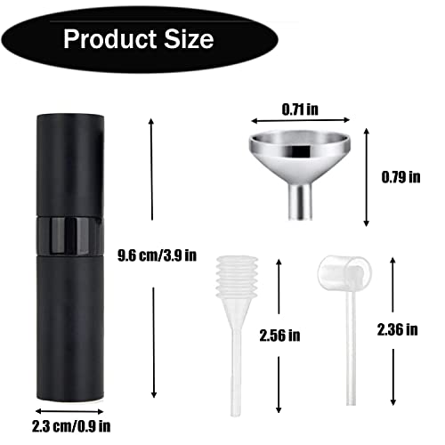 SONGQEE 8ml Travel Perfume Atomiser Refillable, 4pcs Mini Refillable Perfume Bottle Aftershave Spray Bottle, Upgraded Perfume Atomizer Perfume Po