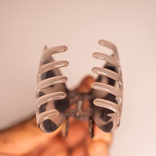 SNS Hair Claw Clips 3 Pcs Medium Size Multicolour Barrettes Jaw Clips for Fine Long Thick Hair Strong Hold Non-Slip Tortoise Shell Pattern Acryli