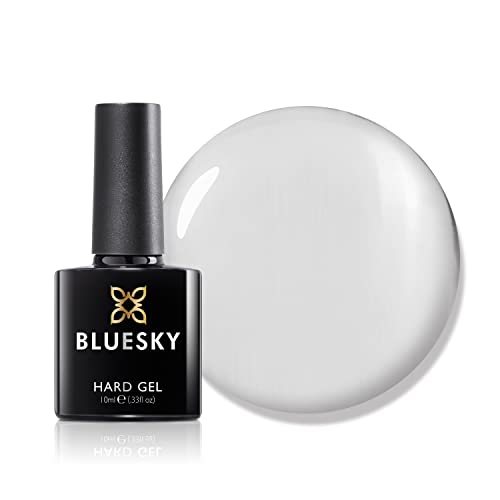 Bluesky Gel Nail Polish, Hard Gel, Builder Gel and Strengthener Gel for Hard, Strong Nails, Extensions and Growth, Clear, 10 ml (Requires Curing