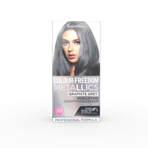 Colour Freedom Metallic Permanent Silver Blonde Conditioning Hair Dye. Infused with Shea Butter and Argan Oil for Ultra Glossy Conditioned Hair.