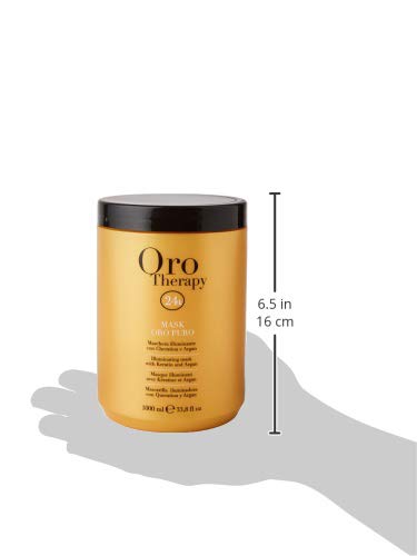 Fanola Orotherapy Hair Mask, Anti-Frizz Hair Mask Treatment to Restore Elasticity and Vitality, Nourishment and Hydratation for Smooth, Shiny and