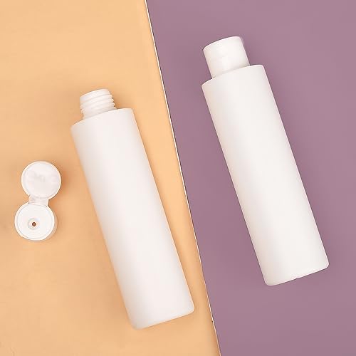 HIXNUG 3 Pieces Empty Bottle Plastic Refillable Bottle with Flip Cap Travel Bottles Toiletries Containers for Liquid Shampoo Lotion