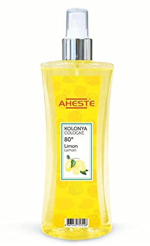 AHESTE LEMON COLOGNE AFTERSHAVE TURKISH KOLONYA PUMP SPRAY 250ML