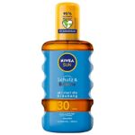 NIVEA SUN Protection & Tanning Sun Oil Spray SPF 30 (200 ml), Sun Cream with Pro-Melanin Extract for Even Tan, Instant Sun Protection with UVA/UV