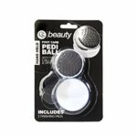 CS Beauty Pedi Ball ~ Foot File - Hard Skin Remover ~ Callus Dry Dead Skin Remover - Foot File with Finishing Pads