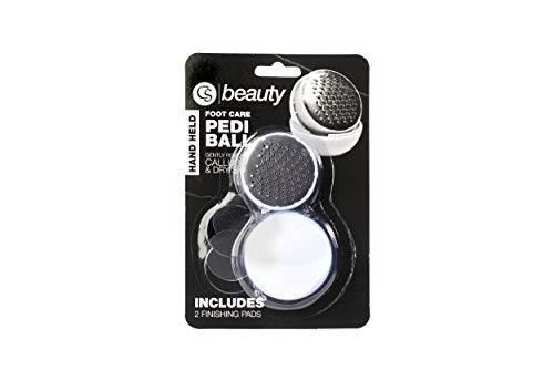 CS Beauty Pedi Ball ~ Foot File - Hard Skin Remover ~ Callus Dry Dead Skin Remover - Foot File with Finishing Pads