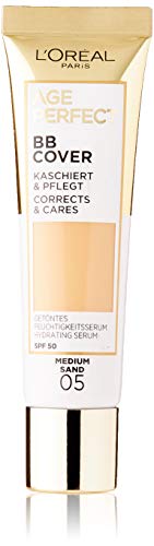 L'Oréal Paris Age Perfect BB Cream 01 Light Ivory, light-weight, Infused with hydrating serum, Vitamin B3, SPF 50