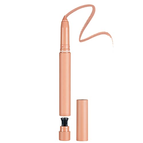 Matte Lip Liner Nude Lipstick Tint Lip Gloss Stain Long Lasting Waterproof Non Stick Cup Lipstick Liner Not Fade High Pigmented Makeup Soft Cream