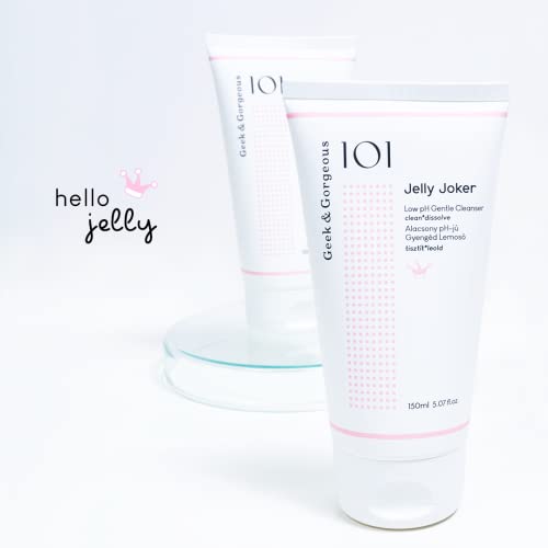 Geek & Gorgeous Jelly Joker - gentle, hard-working cleanser, dissolves (water-soluble) makeup - all skin types including sensitive, 150ml