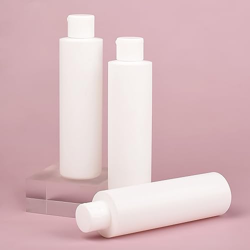 HIXNUG 3 Pieces Empty Bottle Plastic Refillable Bottle with Flip Cap Travel Bottles Toiletries Containers for Liquid Shampoo Lotion