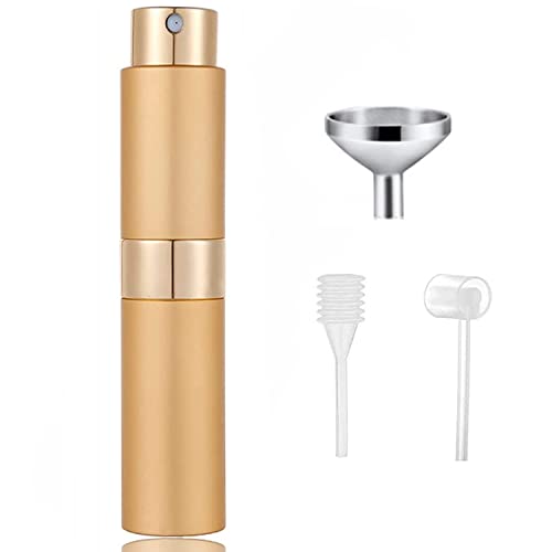 SONGQEE 8ml Travel Perfume Atomiser Refillable, Mini Refillable Perfume Bottle Aftershave Spray Bottle, Upgraded Perfume Atomizer Perfume Pod and
