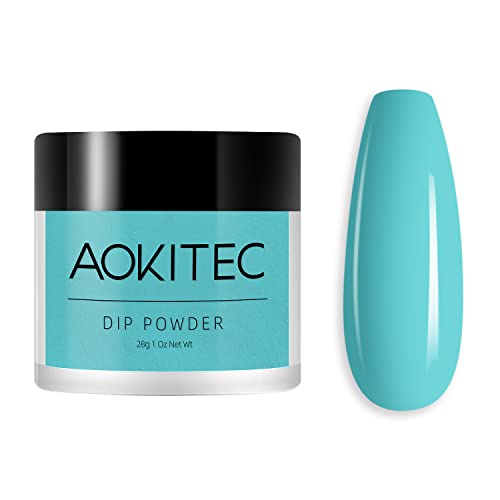 Aokitec 28g Dip Powder Clear Fashion Color Nail Dipping Powder French Powder Pro Collection System Nail Art Starter Manicure Salon DIY at Home Od