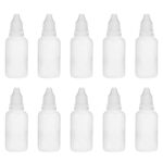 JJPRIME 10pcs Empty Plastic Squeezable Dropper Bottle | Water Liquid Eye Drops | Squeezy Bottles | Refillable Bottles Containers Portable Travel