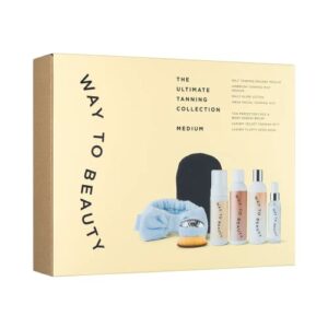 Way to Beauty The Ultimate Medium Tanning Collection, Tanning Gift Set for Women