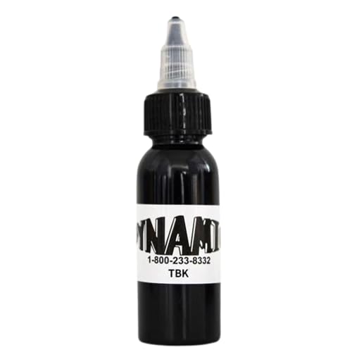 Dynamic Triple Black Tattoo Ink, Bold and Vibrant Shades for Your Artistic Expression 30 ml (1oz Bottle)