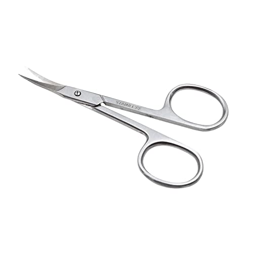 Cuticle Scissors - Stainless Steel Cuticle Curved Nail Scissors for Men Women - Precision Nail Scissors Cuticle removers - Manicure, Pedicure, Fi