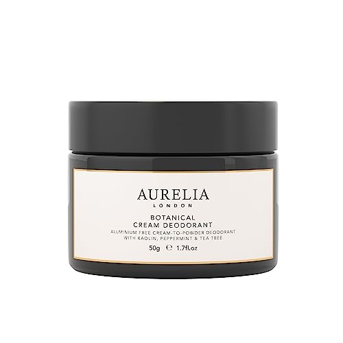 Botantical Natural Cream Deodorant | Aluminum Free Anti-Perspirant Alternative with Arrowroot and Kaolin Clay | Kaolin, Peppermint & Tea Tree | W