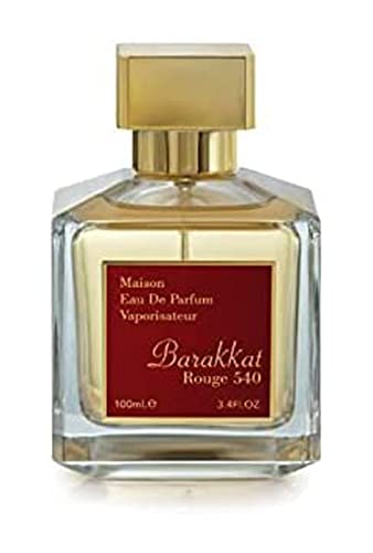 BARAKKAT ROUGE 540 Edp Perfume Spray 100ml by Fragrance World (Violet, Laotian oud, Bulgarian rose, Turkish rose) Youshah perfumes