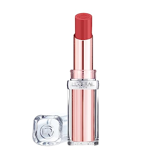 L'Oreal Paris Lipstick, Balm-In-Lipstick, Keep Lips Hydrated and Smooth, Natural-Looking Shiny Finish, Glow Paradise, 642 Beige Eden