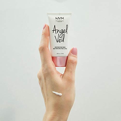 NYX Professional Makeup Angel Veil Skin Perfecting Primer, Light Formula, Silky Finish, Shine Control, Makeup Application, Vegan formula