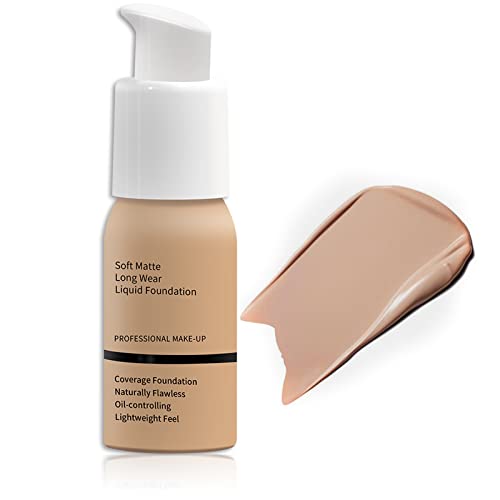 Foundation Full Coverage,Flawless Colour Changing Foundation For Mature Skin,Naturally Blends Concealer Foundation Makeup,Long-Lasting Moisturizi