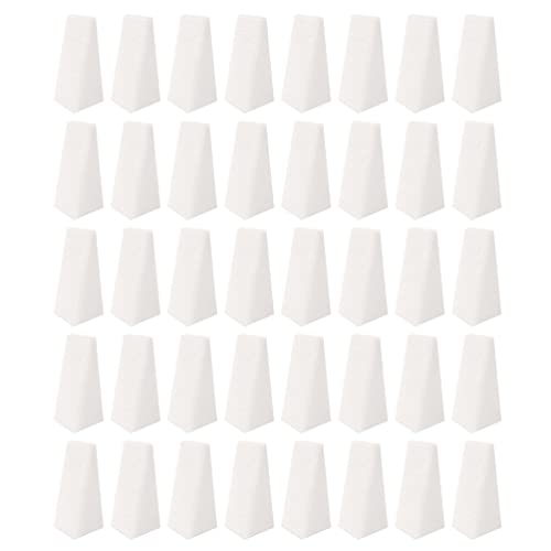 kuou 40pcs Nail Art Sponges, Triangle Make Up Sponges Cosmetic Sponge Wedges, Triangle Shape Makeup Foundation Beauty Tool