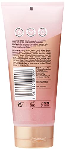 Sanctuary Spa Lily & Rose Body Scrub, No Mineral Oil, Cruelty Free & Vegan Exfoliating Body Scrub, 200ml