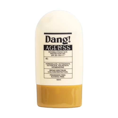 Dang! Ageless Invisible Finish Sun Protection Gel | Broad Spectrum Sunscreen SPF 50+ PA++++ | Face Sunscreen With No White Cast