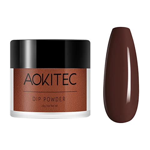 Aokitec 28g Dip Powder Clear Fashion Color Nail Dipping Powder French Powder Pro Collection System Nail Art Starter Manicure Salon DIY at Home Od