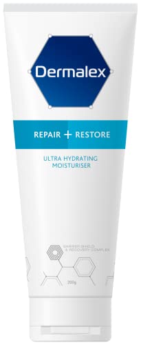 Dermalex Repair + Restore – Ultra Hydrating Moisturiser Cream for Dry Skin – 200 g