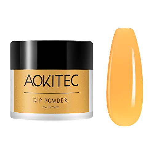 Aokitec 28g Dip Powder Clear Fashion Color Nail Dipping Powder French Powder Pro Collection System Nail Art Starter Manicure Salon DIY at Home Od