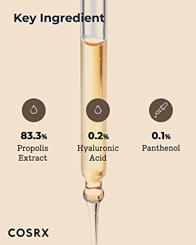 COSRX Propolis Ampoule 1.01 fl.oz / 30ml | Glow Boosting serum with 73.5% Propolis | Hydration, Clearer Complexion, Glowing Skin