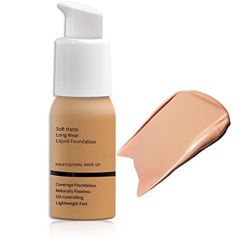 Foundation Full Coverage,Flawless Colour Changing Foundation For Mature Skin,Naturally Blends Concealer Foundation Makeup,Long-Lasting Moisturizi