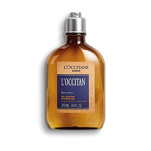 L'OCCITANE L'Occitane Shower Gel 250 ml| Luxury Body Wash for Men| 2-in-1 Hair & Body| Aromatic Lavender Scent|