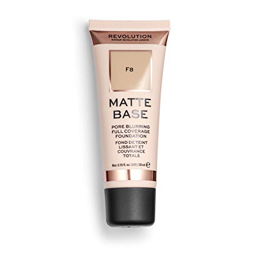 Makeup Revolution, Matte Base, Foundation, F2, 28ml