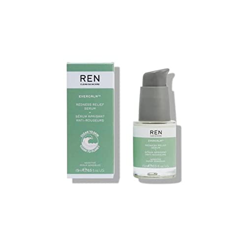 REN Clean Skincare Evercalm™ Redness Relief Serum | Fast -Acting to Reduce & Relieve Redness | Calm Sensitive Skin | Step 2: Treat