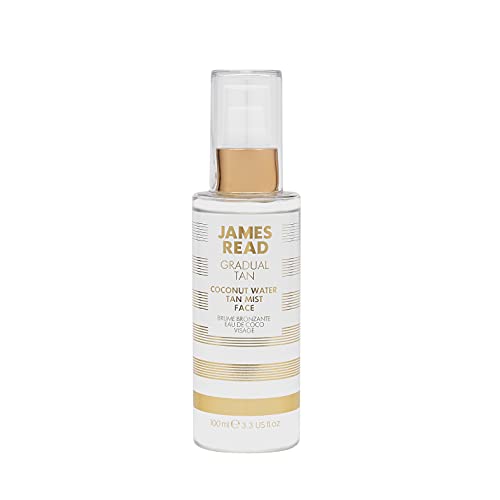 JAMES READ Coconut Mist Spray, Gradual Tan for the Face, Medium Tone, 100 ml