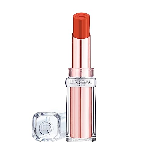 L'Oreal Paris Lipstick, Balm-In-Lipstick, Keep Lips Hydrated and Smooth, Natural-Looking Shiny Finish, Glow Paradise, 642 Beige Eden