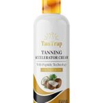TanTrap - Peptide Tanning Accelerator Coconut Cream - Nourishes, Hydrates, and Protects Skin Before & After Sun Exposure - Easy to Apply and safe