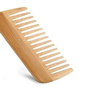 Wide-Tooth Comb bamboo,Large Hair Detangling Comb Wide Tooth Comb , No Handle Detangler Comb Styling Shampoo Comb,Quality Wooden Curls Comb,Woode